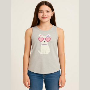 Rumi Ryder Gray Tank top girl Dog sunglasses summer NEW